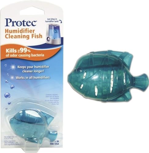 Protec Humidifier Cleaning Fish, Tank Cleaner, Fights Slime & Odor, Lasts 30 Days, 1 Count, Color May Vary by VicksDevices
