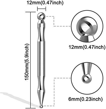 Acupuncture Pen, Facial Reflexology Tools Stainless Steel, Trigger Point Massager Tool, Deep Tissue Massage Tool - Image 2