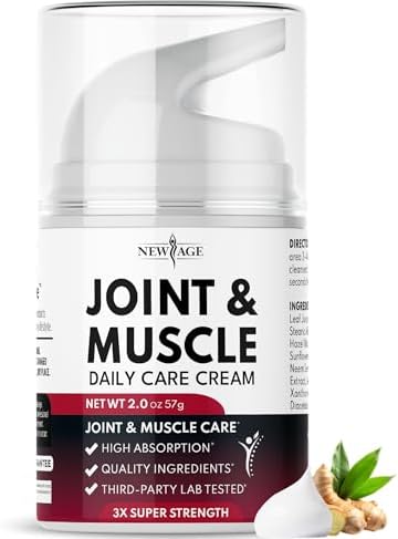 NEW AGE Care Cream – Soothing Botanical Formula - Vitamin B6 MSM & Boswellia - Non-Greasy 2oz Cream for Everyday Movement by NEWAGE