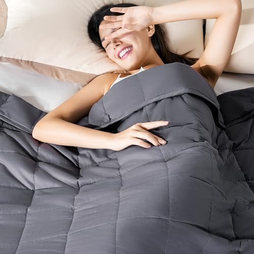 Sivio Cotton Weighted Blanket for Adults, King Size 80"x87" 30 lbs - Image 2