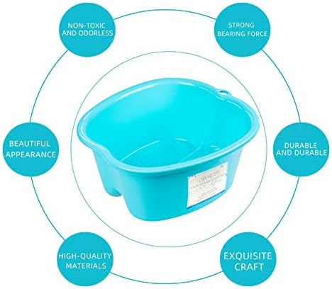 Ownest Extra Large Foot Bath Basin, Health Foot Soaking Bath Basin for Soaking Feet & Peducure, Home SPA Massager Tub, SPA Tool for Women and Men, Blue, 1 Count - Image 5