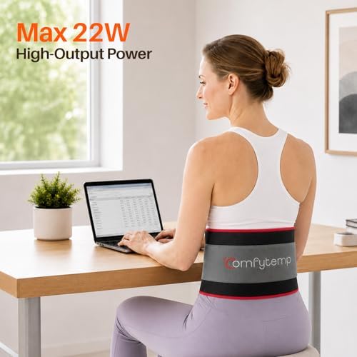 Comfytemp Red Light Belt with 126 LEDs, 660nm & 850nm, 22W(Corded, Red) - Image 3