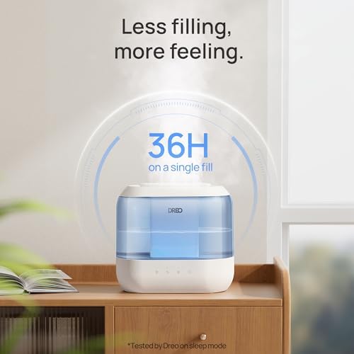 DREO 4L Humidifiers for Bedroom, 36H Runtime, 28 dB Quiet, HM311, Blue - Image 5