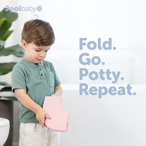 Jool Baby Folding Travel Potty Training Seat – Easy-Remove Pull Tab (Pink) - Image 2