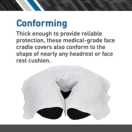 BodyMed Disposable Face Cradle Covers - 12 Pack of 100 Sheets - Medical-Grade, Ultra Soft, Luxurious, Non-Sticking Massage Face Covers/Headrest Covers for Massage Tables & Massage Chairs - Image 5