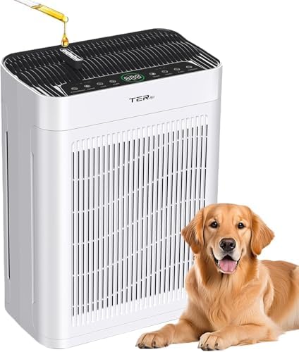 Purifier for Home Large Room Bedroom with HEPA Washable Pre-Filter by TERAIR