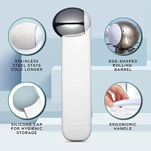 StackedSkincare Ice Roller for Face & Eyes, Cooling Stainless Steel - Image 3