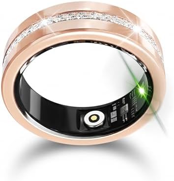 Smart Ring for Women, Diamond Inspired Design (Gold,10#) by Unknown