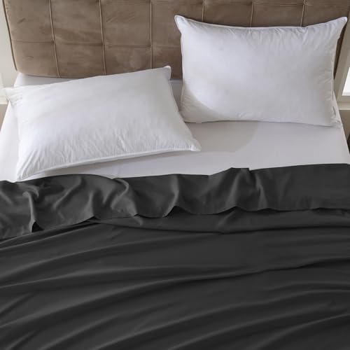 ZPECC King Flat Sheet Only 1 Pack, Durable Black Top Bed Sheets Hypoallergenic Soft Brushed Microfiber Color-Coded Label, 105"x102" - Image 7