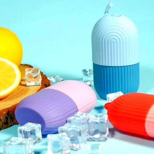 ARSA Pack of 3 - Ice Roller for Face, Eyes, Body Massage. Natural Cold Therapy to Eliminate Puffiness, Dark Circles, Wrinkle. Promotes Blood Circulation for Glowing, Soft (Pink, Purple & Blue) - Image 5