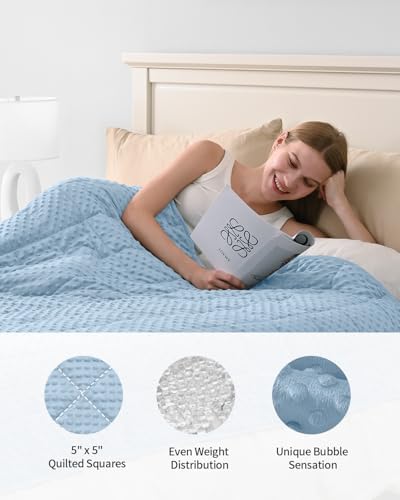 Mr. Sandman Weighted Blanket for Adults, Queen Size 20 lbs, 60 x 80 Inches - Image 5