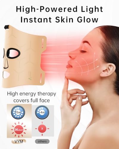 Infrared Red Light Therapy Mask for Face, Cordless Skincare Device - Image 3