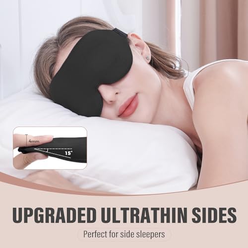 YIVIEW Sleep Mask for Side Sleeper, Light Blocking Zero Pressure Blindfold - Image 2