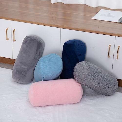1 MIDDLE ONE Round Cylinder Bolster Pillow with Removable Cooling Cover, Tube Roll Cervical Pillow for Head, Neck, Back and Legs Support, 13"x 6", Grey - Image 7