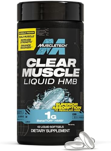 MuscleTech HMB Supplements 1000mg, Clear Muscle (42 Liquid Softgels) by MuscleTech