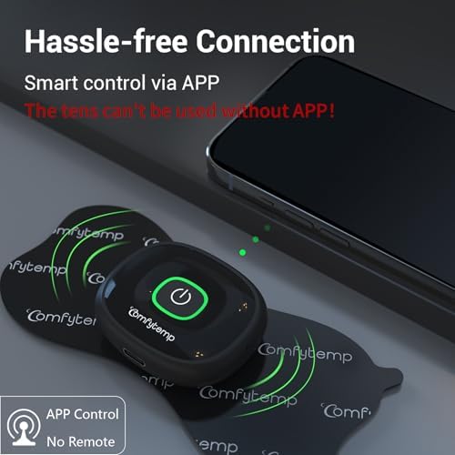 Comfytemp Wireless TENS Unit Muscle Stimulator with APP, FSA Eligible Smart Dual Host HSA TENS Machine for Pain Relief, EMS Device with 32 Modes, Pulse Muscle Massager for Back Shoulder Sciatica K6108 - Image 2