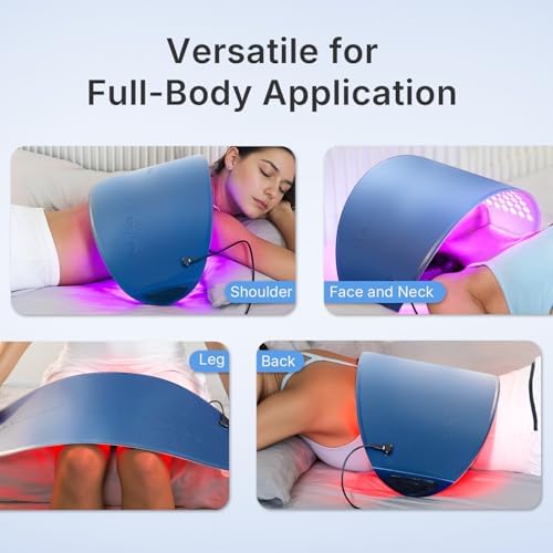 FDA Cleared Red Light Therapy for Face and Neck, 4 Modes LED Mask Light Therapy, Blue Infrared Red Light Therapy Mask for Wrinkles and Acne, PDT Photons Facial Skin Care Device - Image 6