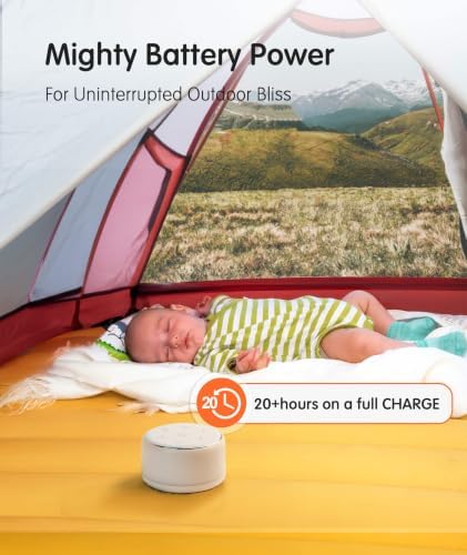 FamiSym Rechargeable White Noise Sound Machine Baby with Night Light - Image 5