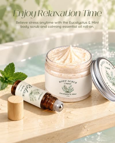 Natural Spa Gift Basket for Women, Mint Eucalyptus - Image 5