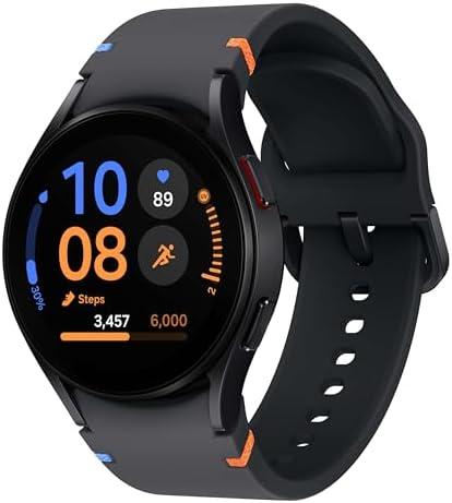 SAMSUNG Galaxy Watch FE 40mm GPS, AI Smartwatch w/Fitness Tracking, BIA Sensor, Personalized HR Zones, Heart Rate Tracker, Sleep Monitor, 2024, Black (US Version) (Renewed) by Unknown