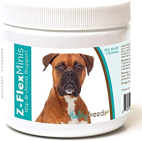 Healthy Breeds Boxer Z-Flex Minis Hip and Joint Support Soft Chews 60 Count by HealthyBreeds