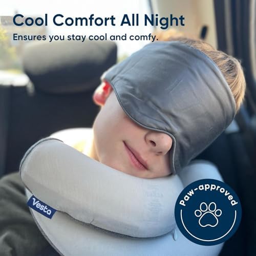 Vesta 100% Bamboo Viscose Sleep Mask, Silky Soft, Adjustable, Full-Size for Total Blackout, Perfect for Sleep, Travel & Nap, Includes Travel Bag and Gift Box (Pacific Blue, Pack of 1) - Image 5
