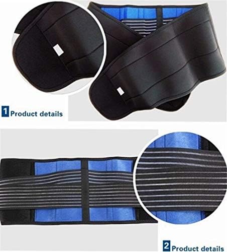 Deluxe Neoprene Double Pull Lumbar Lower Back Support Brace Exercise Belt Waist Trainer Belt - Image 7