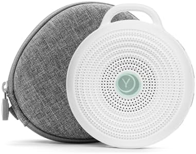 Yogasleep Rohm Portable White Noise Sound Machine + Travel Case in Grey, Sleep Therapy, Crush-Resistant Travel Case, for Adults, Kids & Baby, Noise Blocking & Office Privacy, Registry Gift by Yogasleep