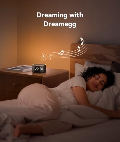 Dreamegg D1 Nova Sound Machine Alarm Clock for Sleep, White Noise - Image 2