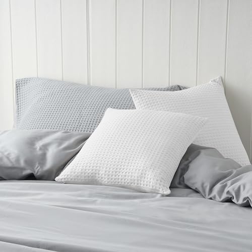 100% Egyptian Cotton 600 TC Waffle Weave Throw Pillow Covers 2 Pack - Image 6