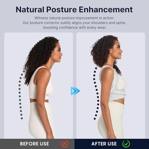 Fit Geno Posture Corrector for Women Lite, Upper Back Brace for Slouching - Image 2