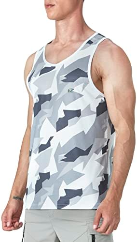 EZRUN Men's Quick Dry Workout Tank Top UPF 50+ Sweat-Wicking Gym Shirt - Image 2