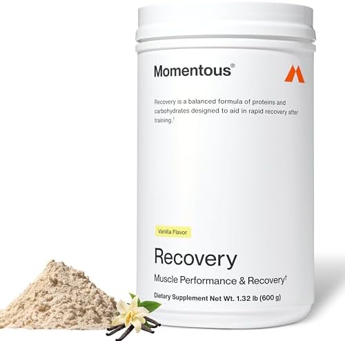 Momentous Grass-Fed Recovery Whey Protein Isolate Powder, 20g, Vanilla by Momentous