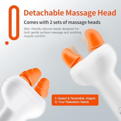 Rechargeable Mini Hand Massager for Finger, Travel Hand Knee Massage, 2 Adjustable Vibration Mini Massager for Finger, Foot, Neck, Type C - Image 5