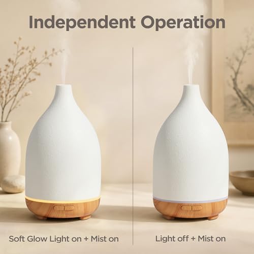 InnoGear 150ml Ceramic Essential Oil Diffuser, Diffusers for Home, Yellow - Image 6