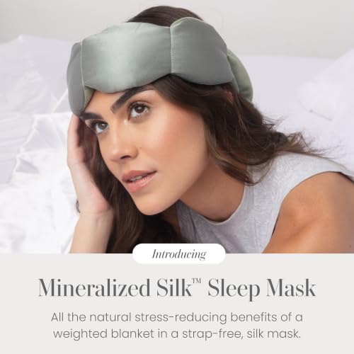 nodpod Mineralized Silk Gentle Pressure Sleep Mask, Weighted Eye Mask - Image 2