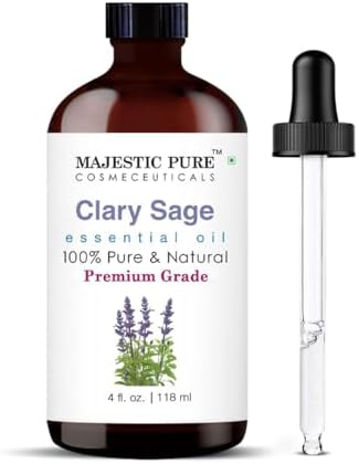 Majestic Pure Clary Sage Essential Oil for Diffuser - 4 Fl Oz by BeautyandPersonalCare