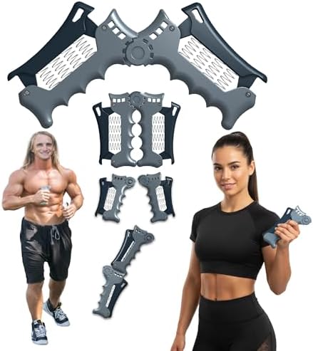ISO WALKING 5-in-1 Arm & Chest Trainer – Portable Home Gym with Adjustable Resistance, Replaces Chest Expander, Power Twister, Arm Trainer & Walking Poles for Full Body Workout - Image 3
