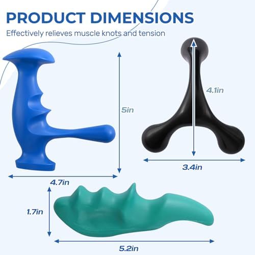 Thumb Saver Massage Tools,Manual Trigger Point Massage Tool for Full Body Deep Tissue Massage,Professional Pressure Reflexology Equipment for Massage Therapists (1* Thumb-Shaped Massager) - Image 2