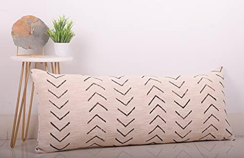 Trade Star Cotton 14x36 Lumber Pillow Cover Handloomed Body Pillow Cover Luxurious Printed Cushion Case Large Modern Throw Pillow Case Farmhouse Couch Sofa (Ivory Phoenix) - Image 3