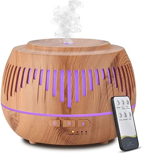 Humidifiers for Bedroom Large Room Home Baby Kids Whole House Hotel Office Desk Plant,500ml Cute Aromatherapy Portable Ultrasonic Cool Mist Humidifier with Essential Oil Diffuser Light Remote by MOVOYEE