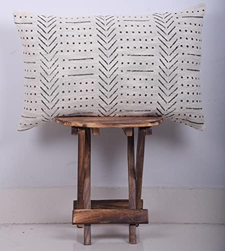 Trade Star Decorative 14x22 Cusions Cover 100% Cotton Throw Lumbar Cushion Cover Ivory Bed Pillow Cover Handloom Luxurious Home Decor Large Cushion Case (Ivory Snow) - Image 2