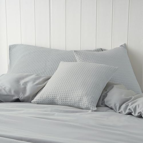 100% Egyptian Cotton 600 TC Waffle Weave Throw Pillow Covers 2 Pack - Image 6