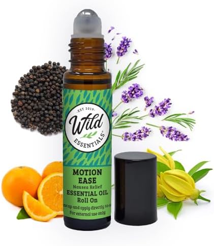 Motion Ease Essential Oil Roll On 10ml | Travel Nausea Aromatherapy Roller by WildEssentials