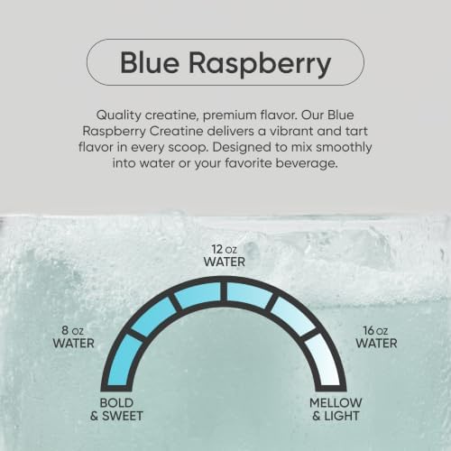 Sports Research® Creatine Monohydrate Powder 5g, Blue Raspberry (14.18oz) - Image 3