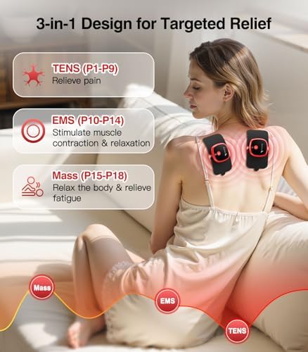 Portable Wireless EMS & Tens Unit Muscle Stimulator for Pain Relief - Image 2