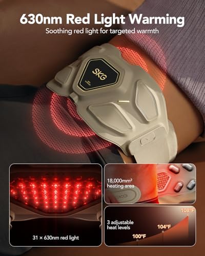 SKG W9 Pro FSA Lower Back Massager for Strain Relief Deep Tissue - Image 3
