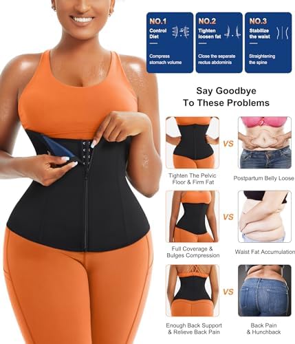 TrainingGirl Waist Trainer for Women Working Out Trimmer Sweat Belly Band - Image 4
