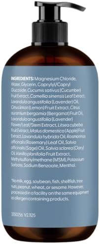 Magnesium Massage Oil for Sore Muscles & Leg Cramps 8 fl oz by M3 - Image 4