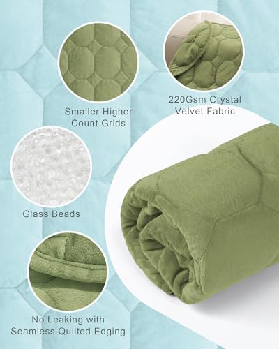 Cottonblue Small Weighted Lap Blanket 7lbs for Adults Teens 24"x29", Cozy - Image 4